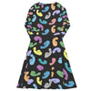 Penis Print Long Sleeve Dress